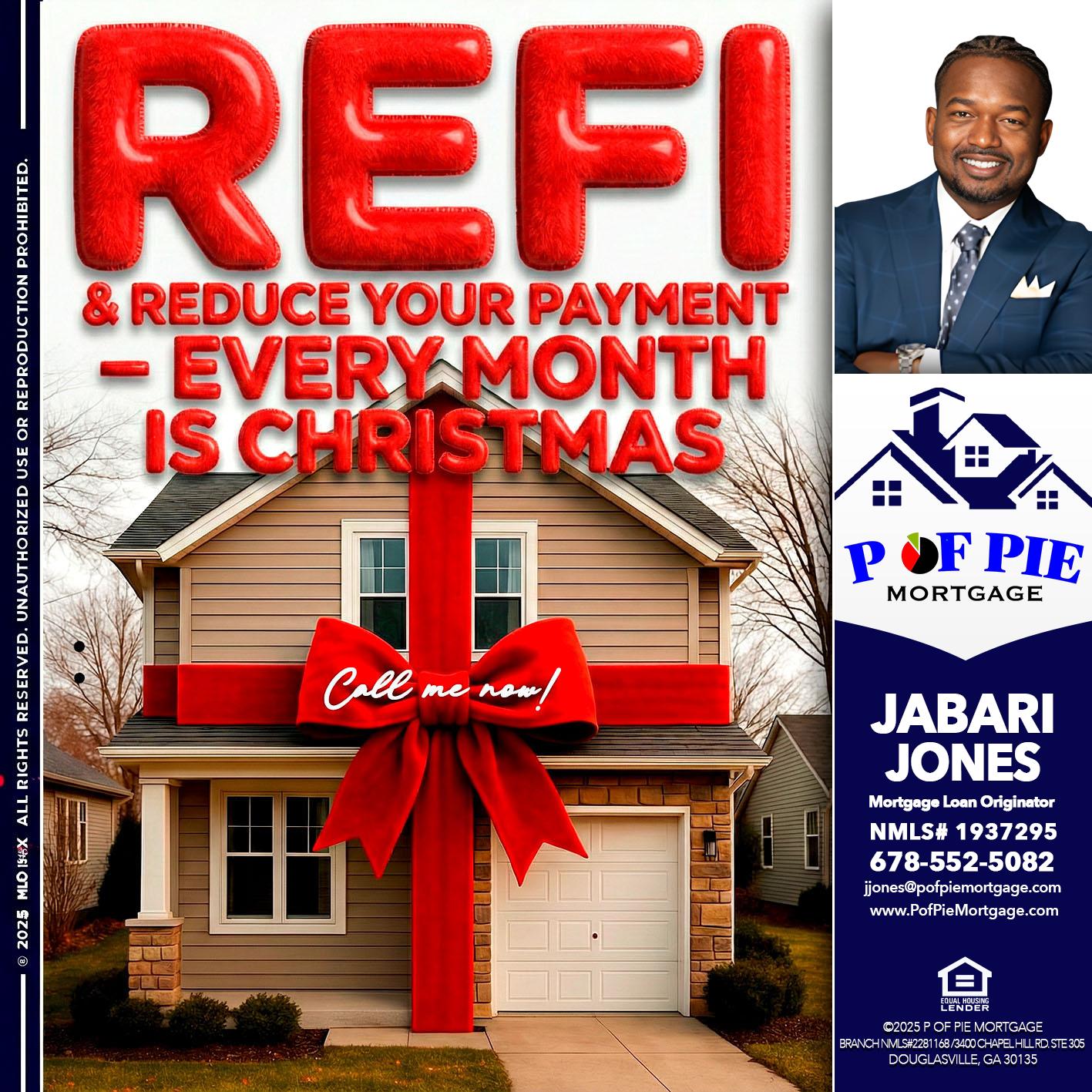 REFI - Jabari Jones -Mortgage Loan Officer